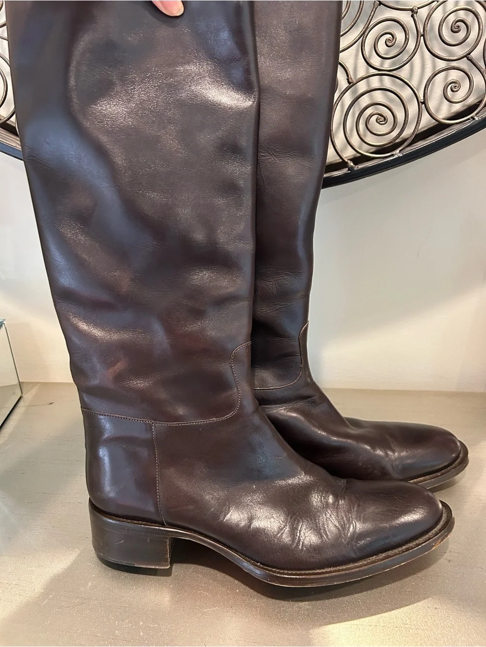 Sartore Brown Leather Sole Boots